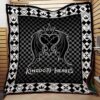 Kingdom Hearts Black And White Quilt  Quilt